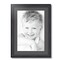 ArtToFrames 16x22" Matted Picture Frame with 12x18" Single Mat Photo Opening Framed in 1.25" Black and 2" Mat (FWM-4083-16x22)